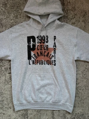 Paris star hoodie  - Riktigt snygg grå hoodie med bra passform. Hoodien är helt ny och aldrig använd. 