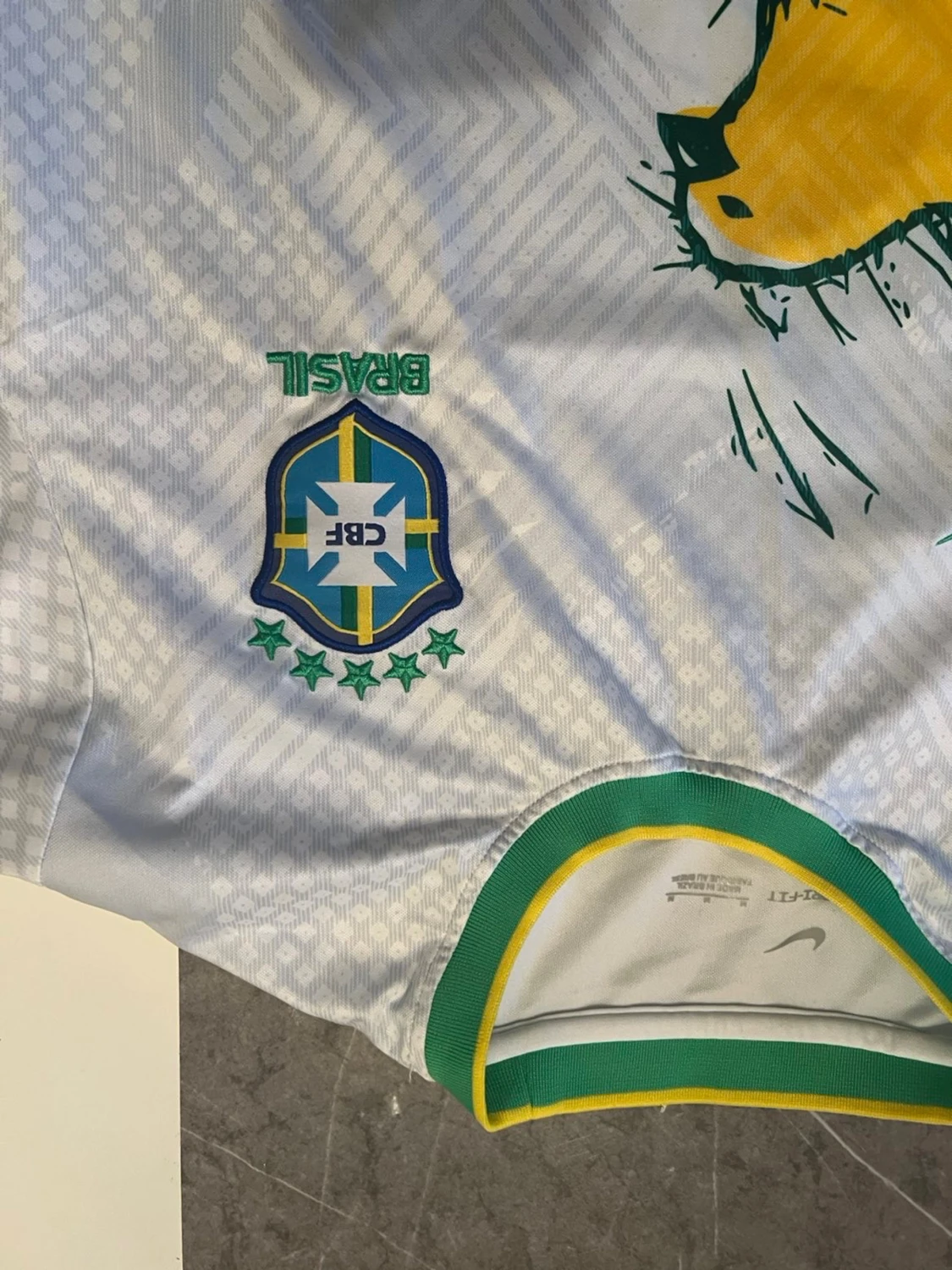 Vit Brasilien fotbollströja Nike - 1