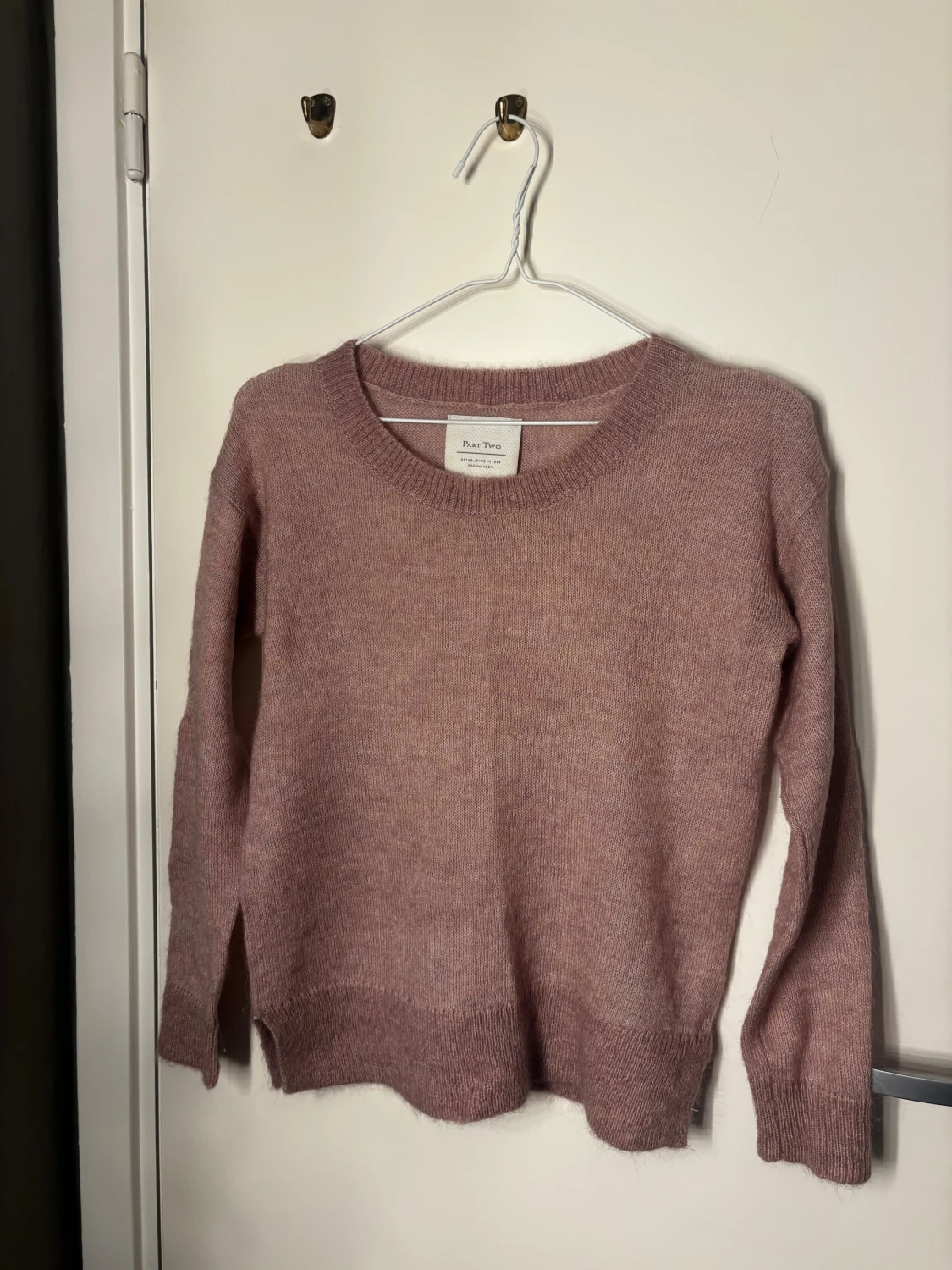 Ljusrosa stickad tröja Part Two XS