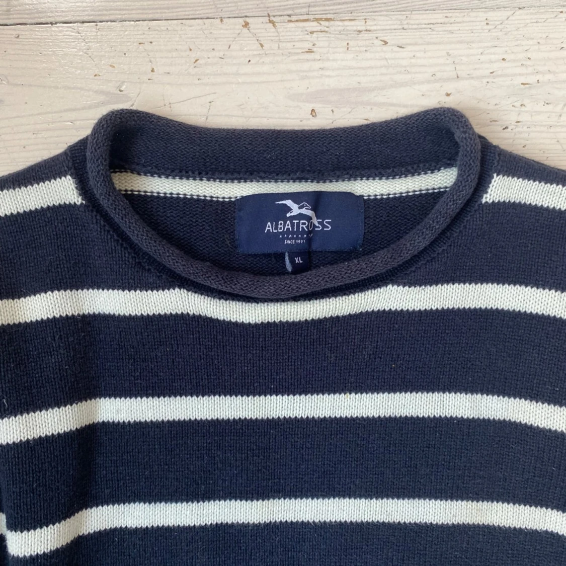 Randig stickad tröja - 4