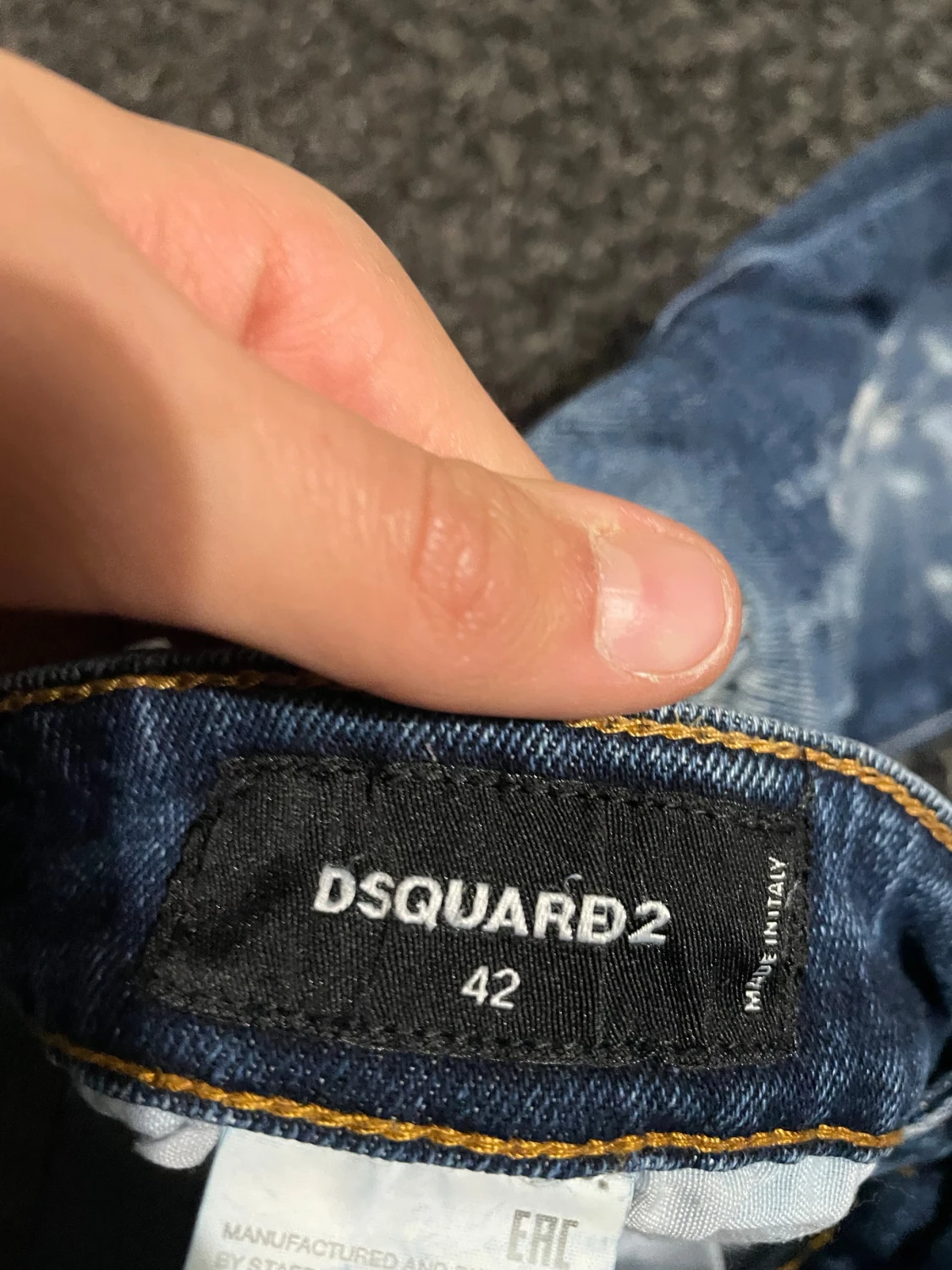 Dsquared2 blå skinny jeans, stl 42 - 3