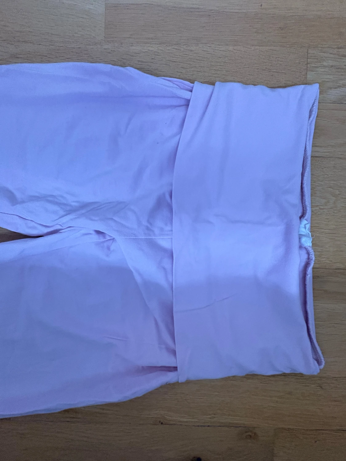 Ljusrosa bootcut byxor XS - 1