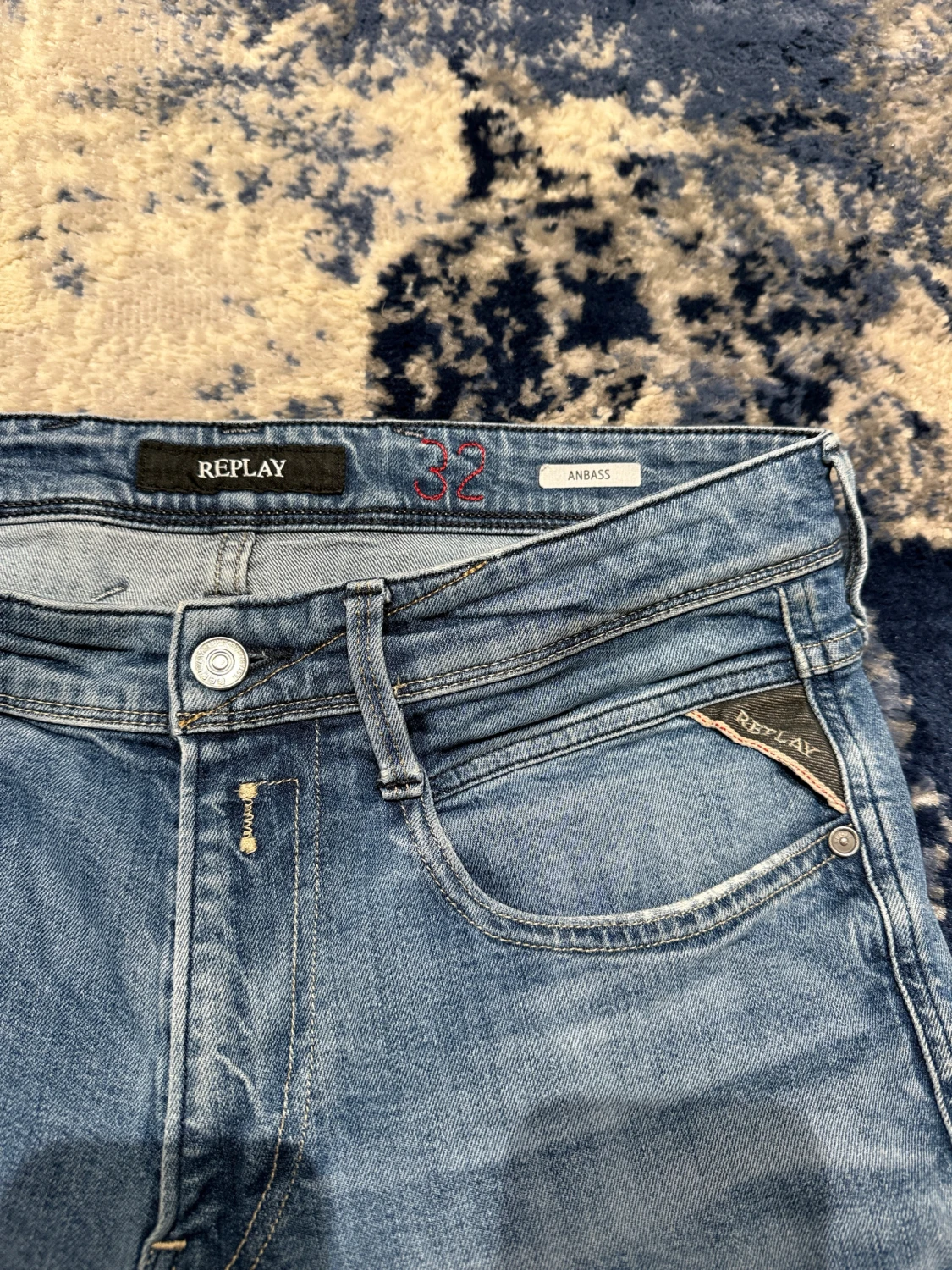 Replay Anbass ljusblå jeans - 4