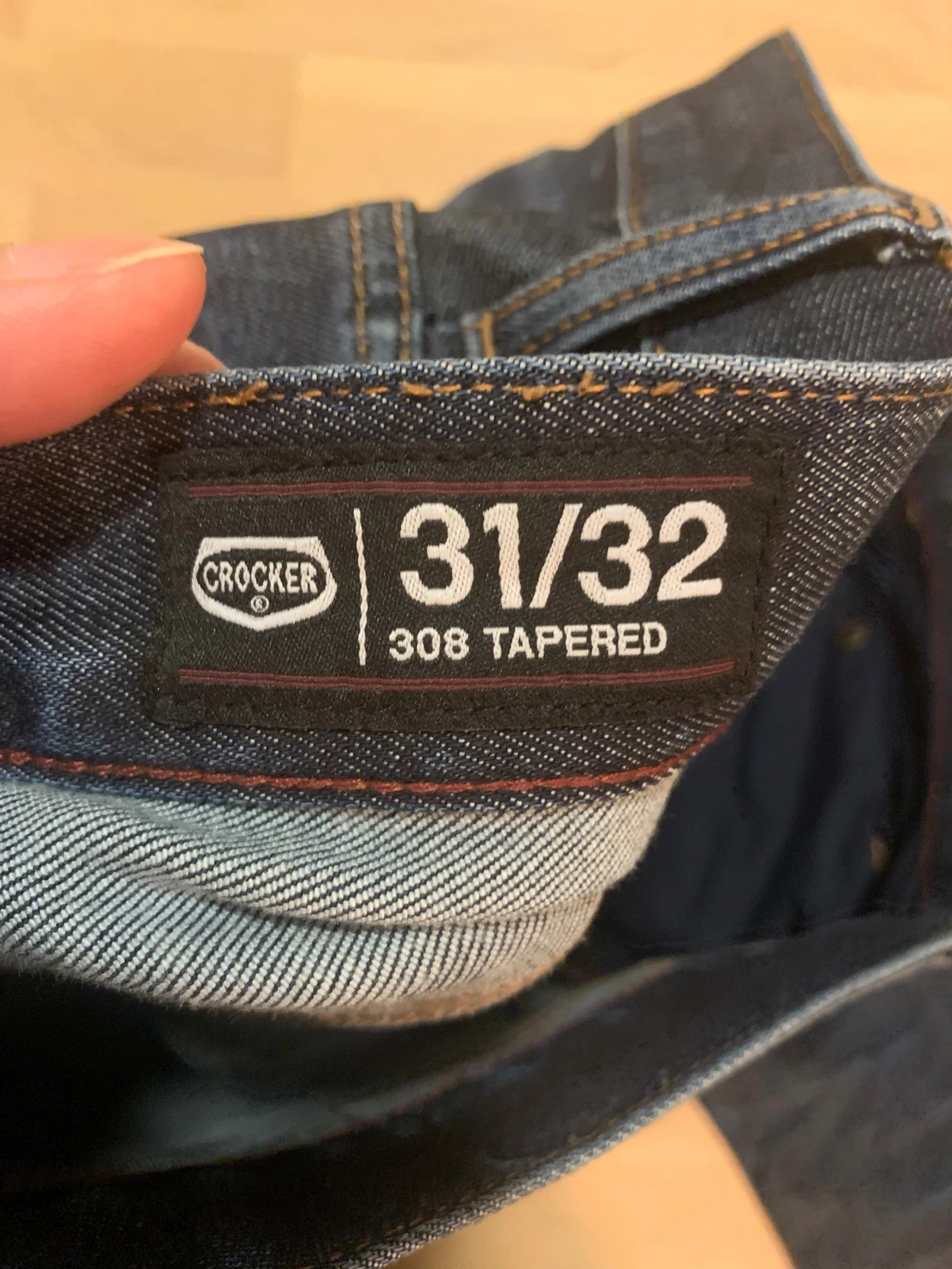 Mörkblå Crocker jeans straight fit - 5