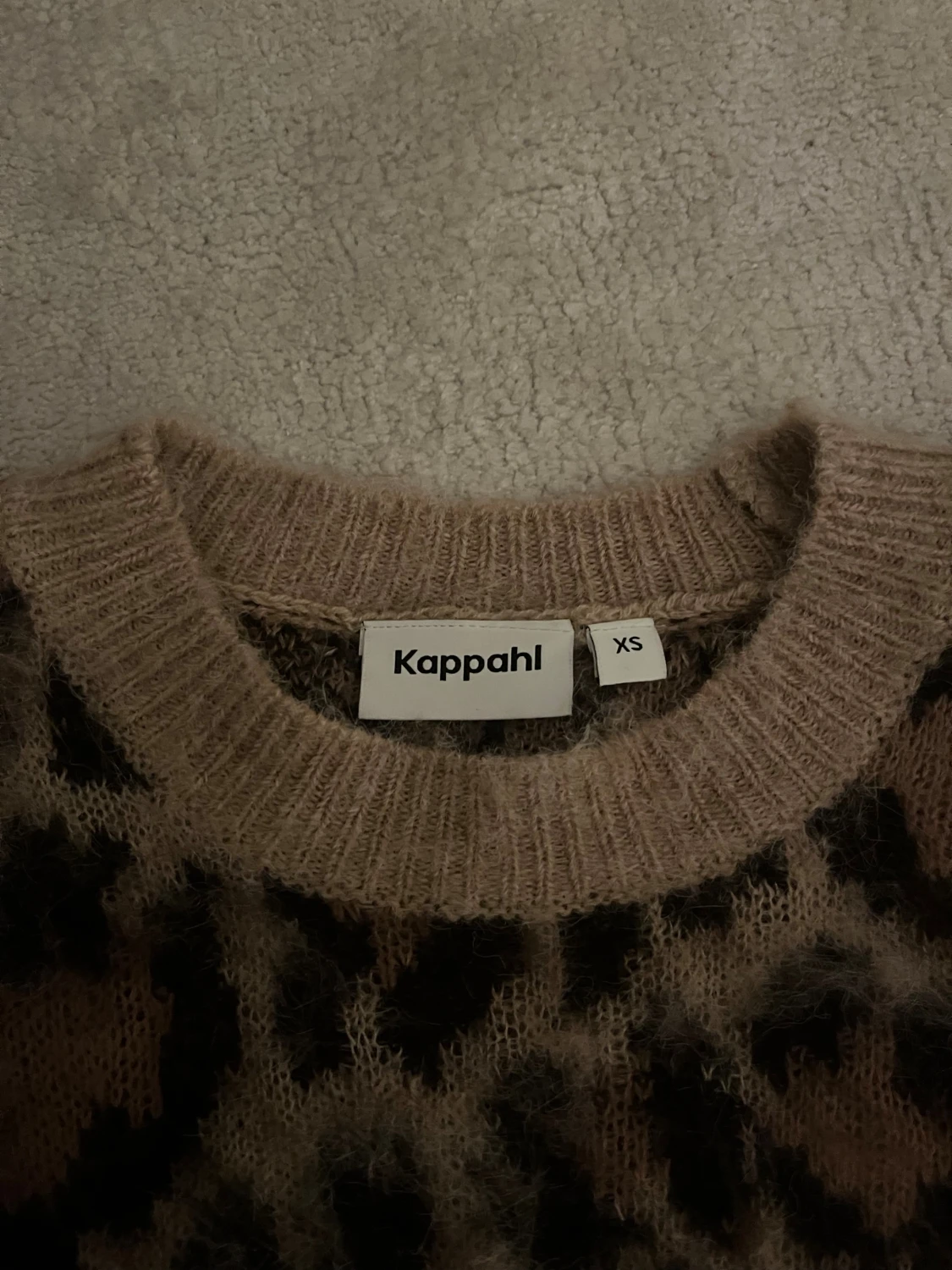 Leopardmönstrad stickad tröja Kappahl XS - 1