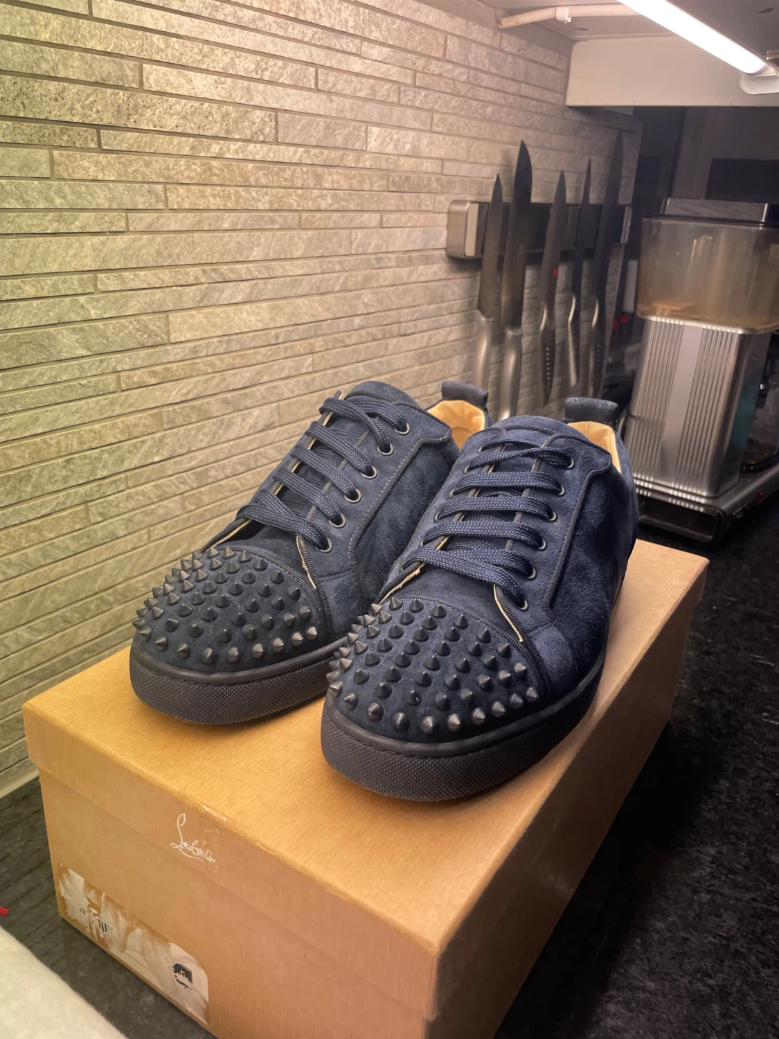 Äkta Mörkblå Christian Louboutin sneakers - 1