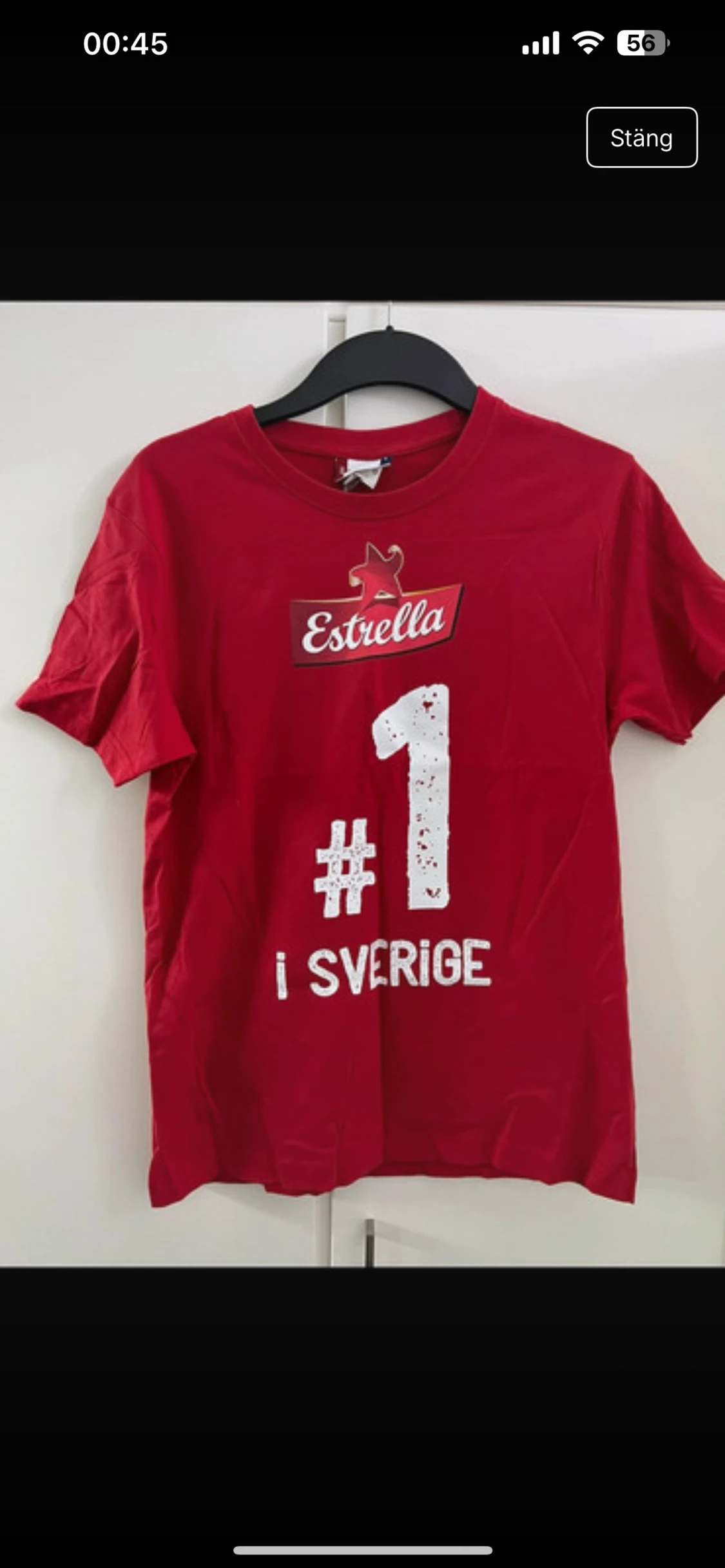 Röd Estrella t-shirt från Clique - 4