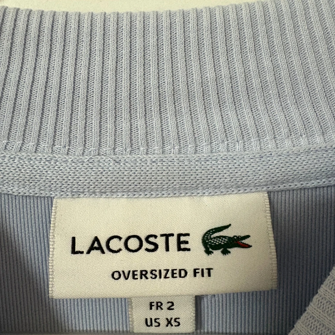 Ljusblå oversized sweatshirt från Lacoste - 2