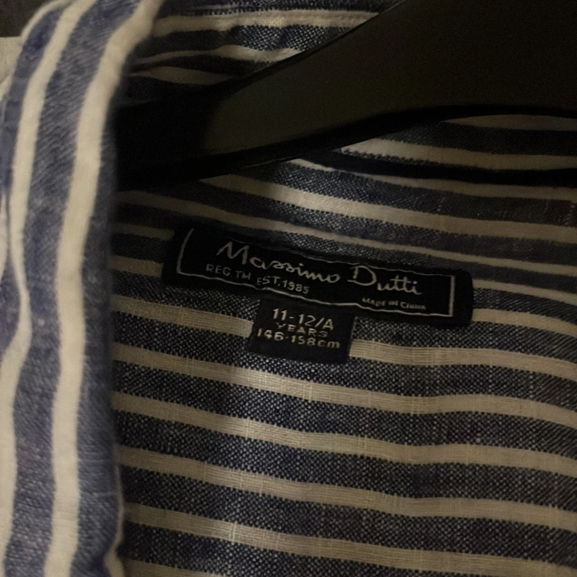 Randig blå skjorta från Massimo Dutti - 1