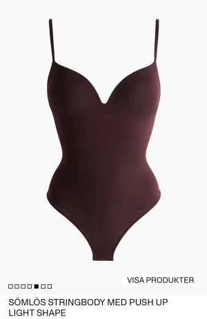 vinröd body h&m - snygg vinröd body från h&m, använd en gång, inga defekter precis som ny. strl s 