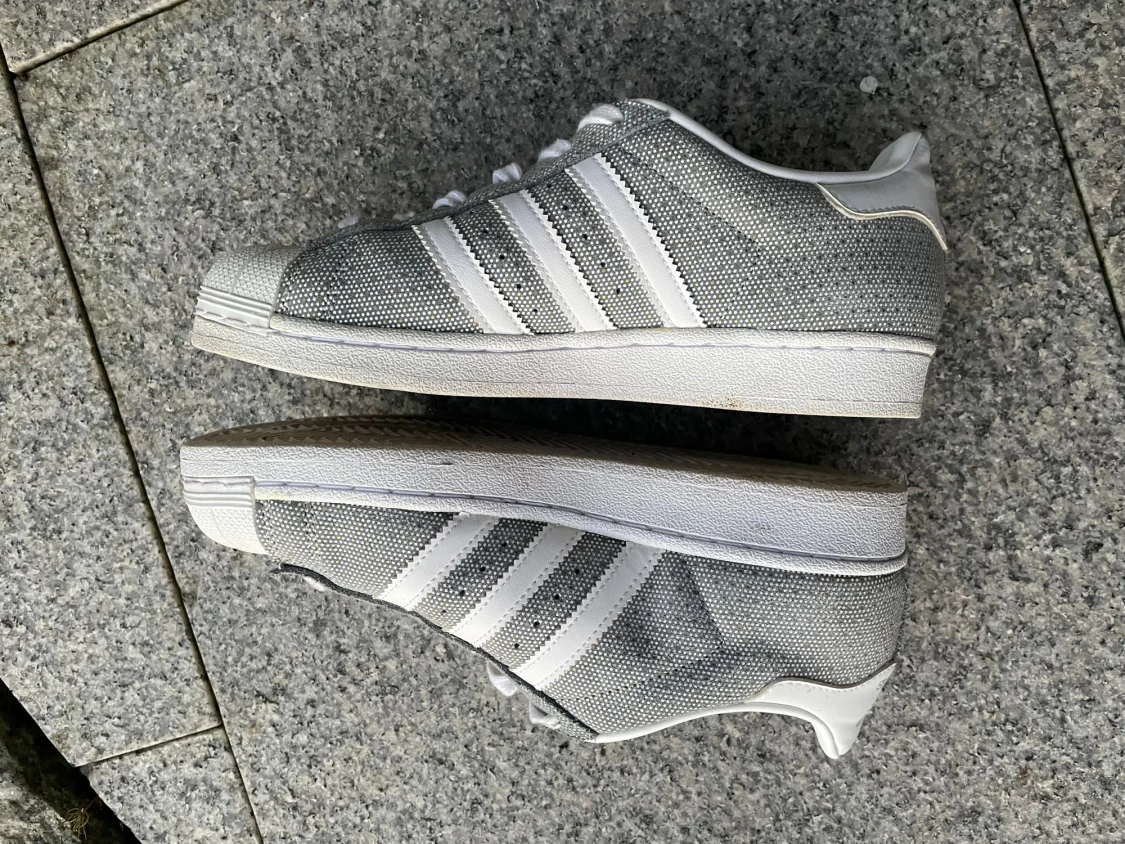 Adidas Superstar grå/vita sneakers - 2