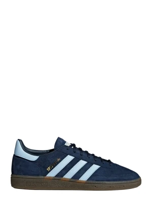 Adidas Spezial blå sneakers - Snygga Adidas Spezial sneakers i mörkblå mocka med ljusblå ränder och detaljer. Skon har klassisk låg profil, platt sula i gummi och snörning framtill. Perfekt för dig som gillar retrostil och vill sticka ut med en ikonisk modell. Pris kan diskuteras med bra skick 