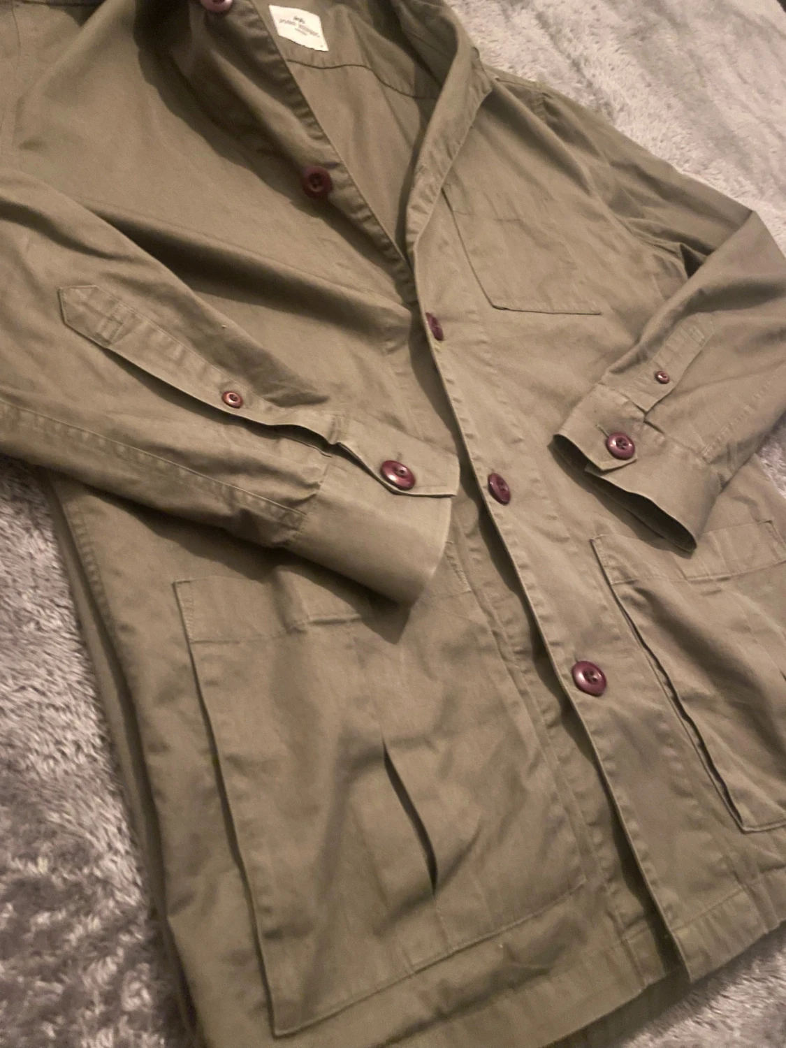 Olivgrön overshirt från John Henric - 2