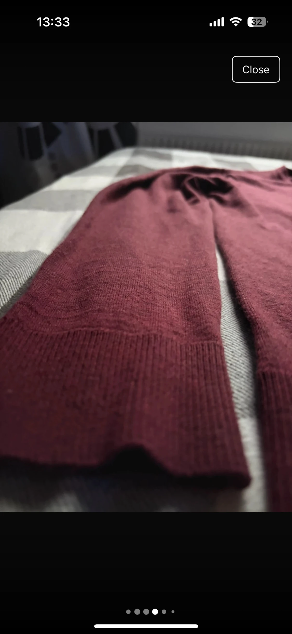 Vinröd merinoullströja Jack & Jones - 3