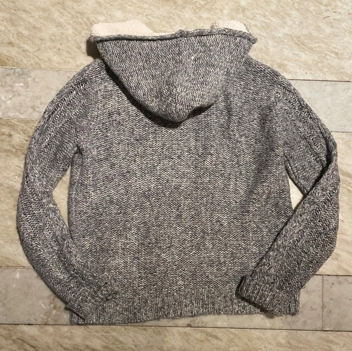 Fodrad stickad cardigan - 2