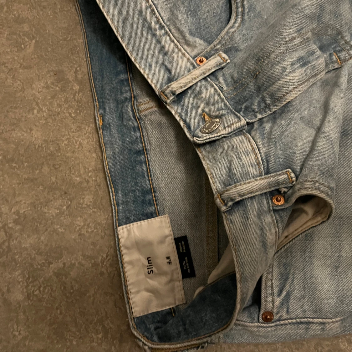 Ljusblå slim jeans från H&M - 2