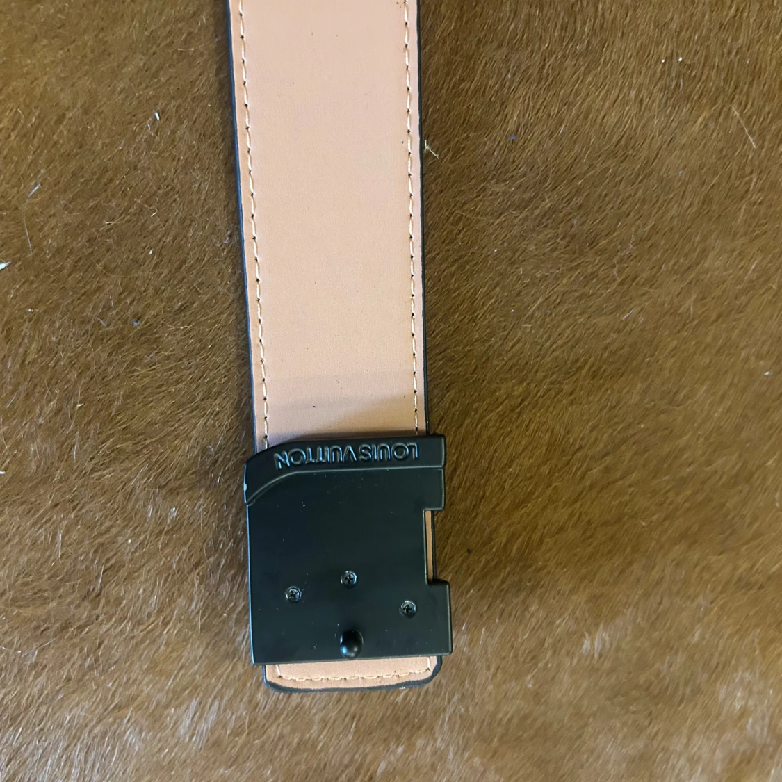 Louis Vuitton rutig skinnbälte - 2