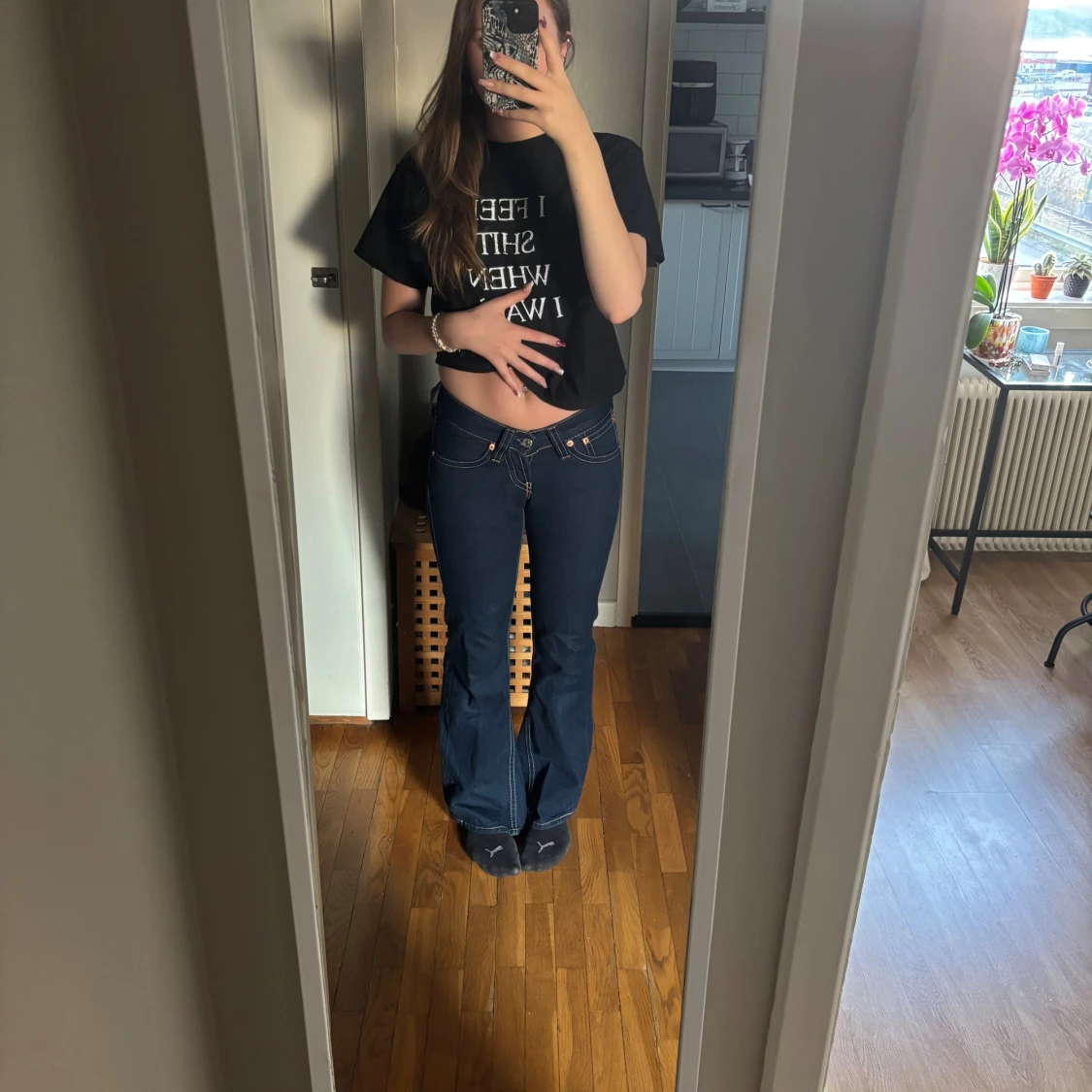 Levi's 517 bootcut jeans mörkblå - 1