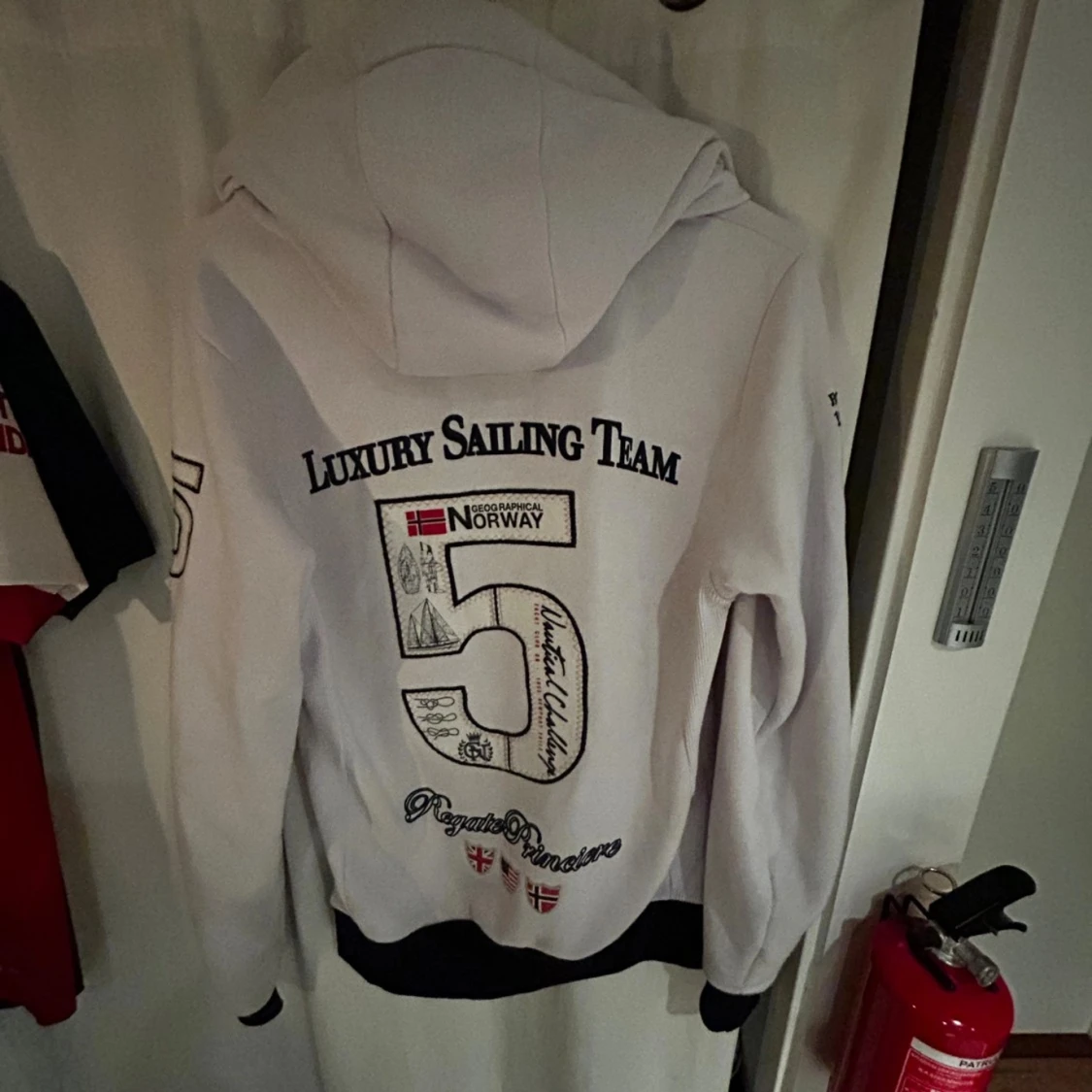 Vit hoodie Geographical Norway M - 90