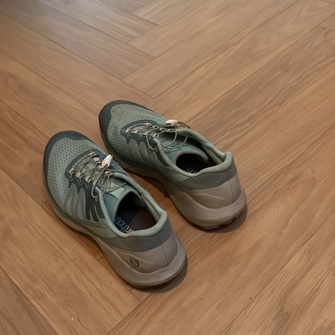 Salomon blå sneakers med snabbsnörning - 1