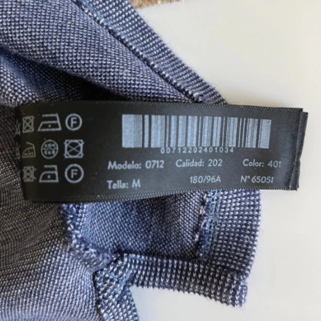 Blå henley från Massimo Dutti, M - 3