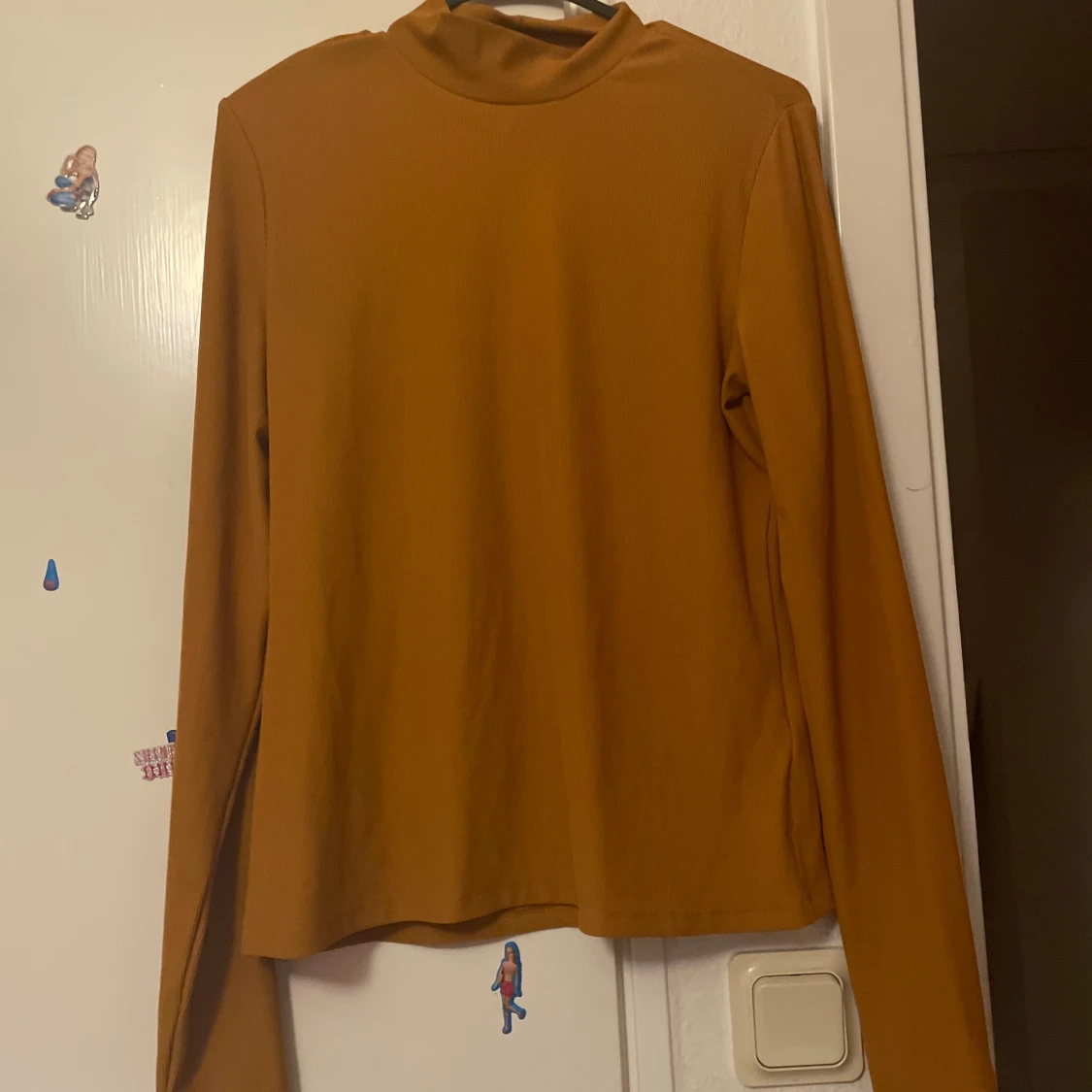 Senapsgul långärmad polotröja - 3