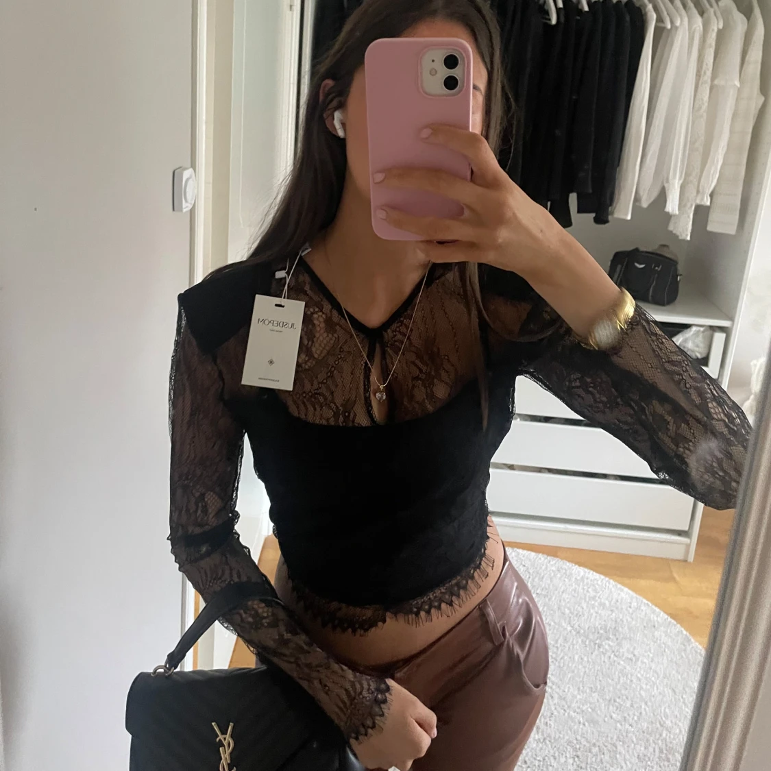 Svart spetsblus  - 2