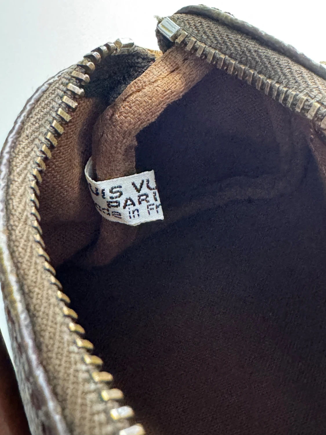 Louis Vuitton brun handväska monogram - 4