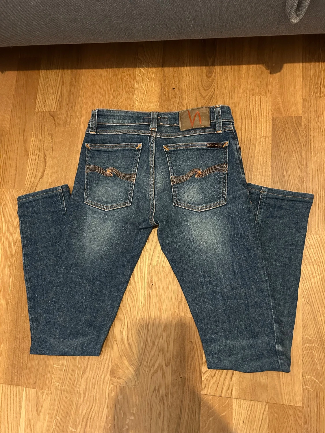 Blå Nudie Jeans W25 L32