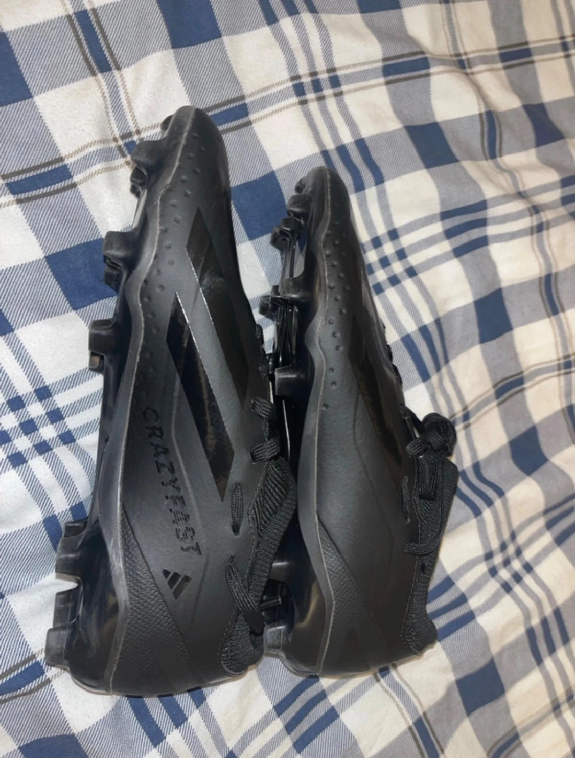 Svarta Adidas Crazyfast fotbollsskor