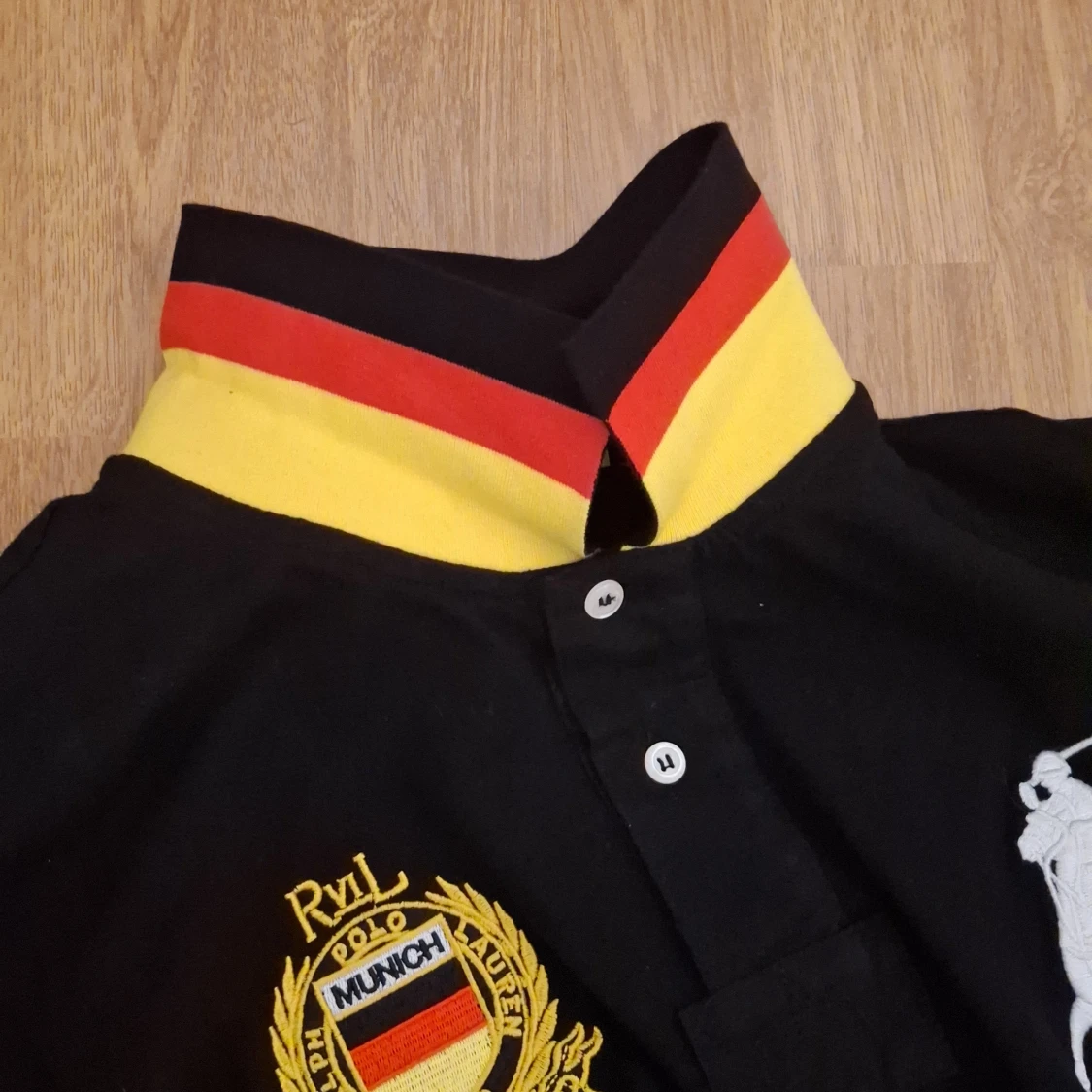 Svart Polo Ralph Lauren Munich piké - 2