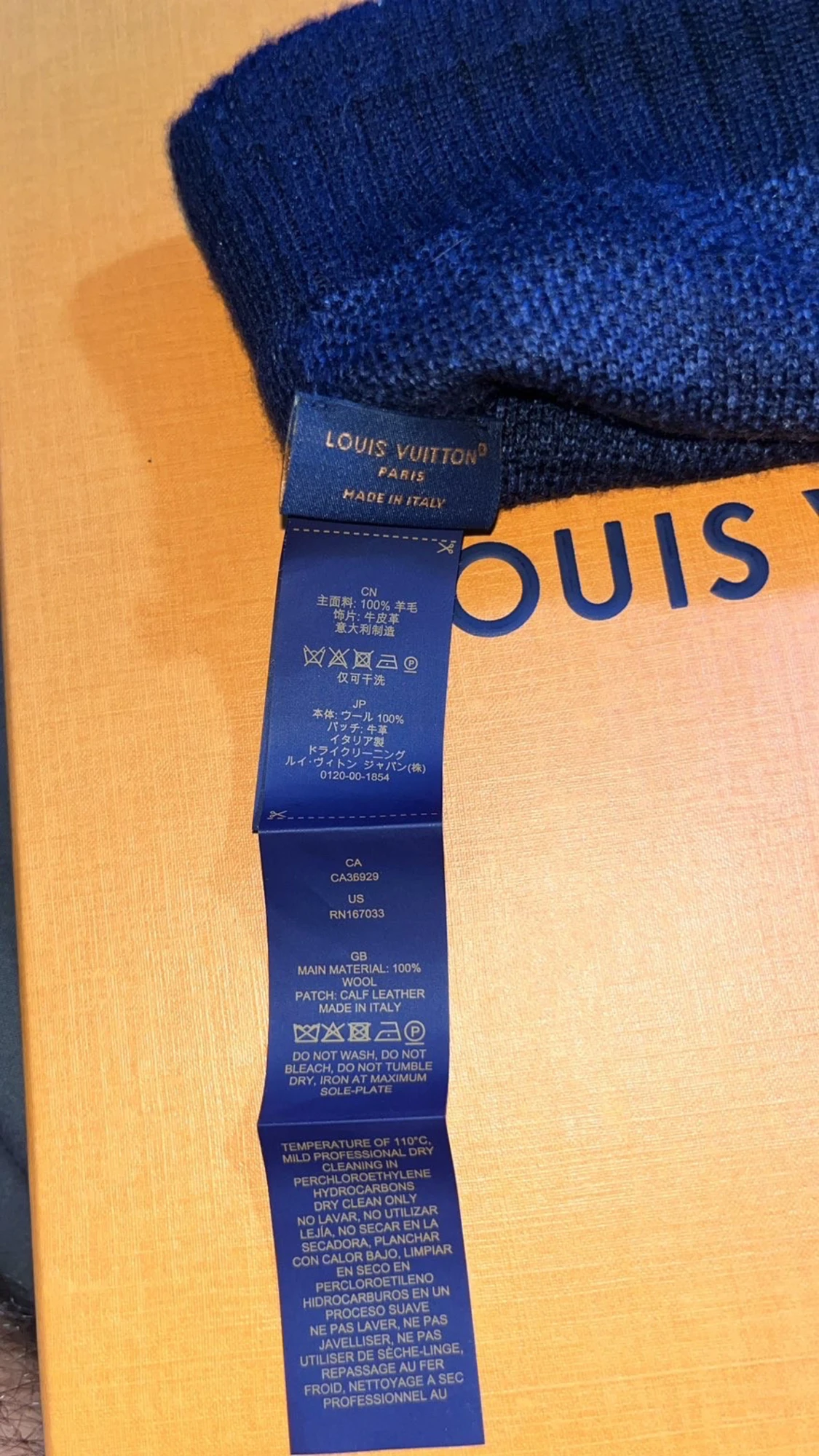 Mörkblå Louis Vuitton mössa - 2