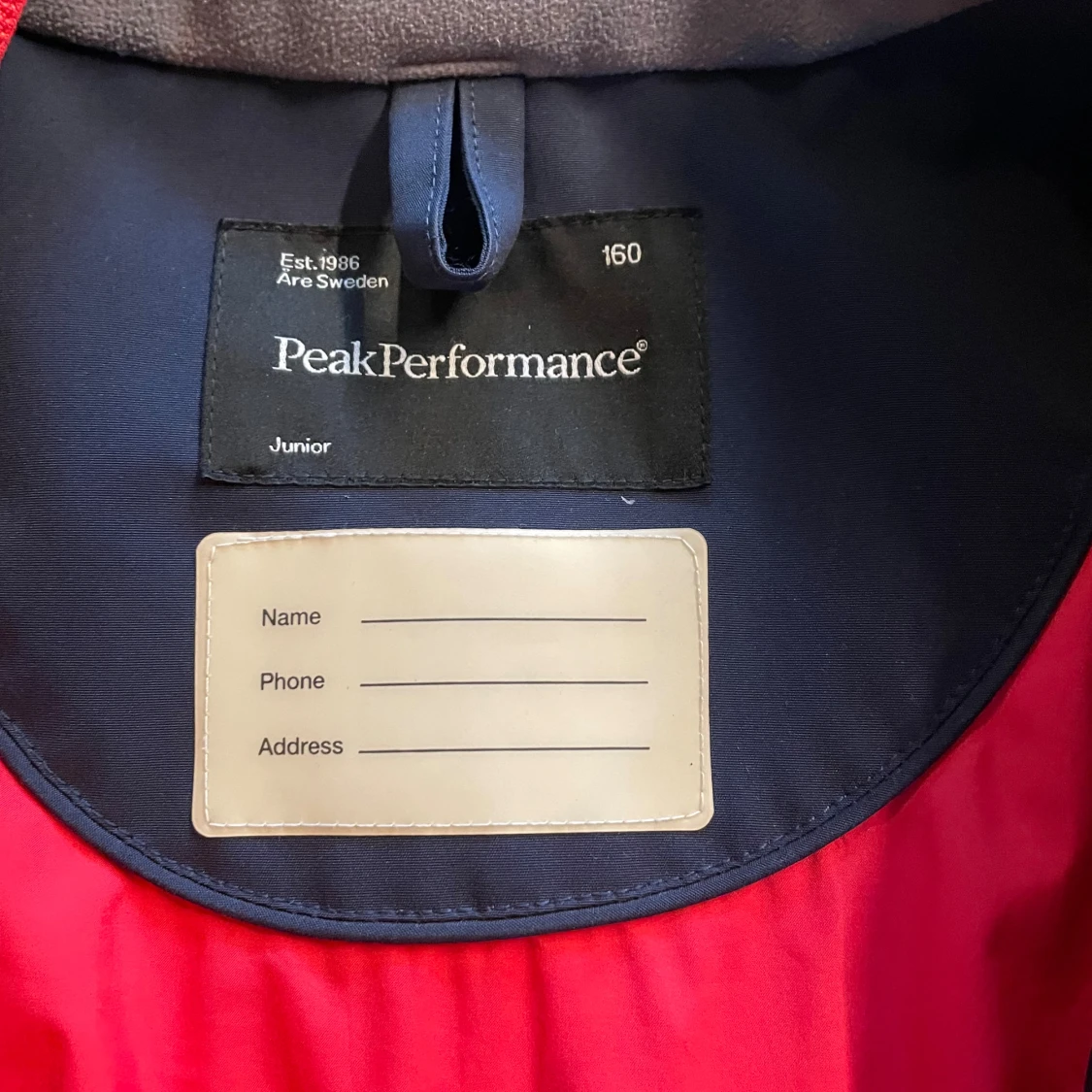 Mörkblå skidjacka Peak Performance 160 - 1