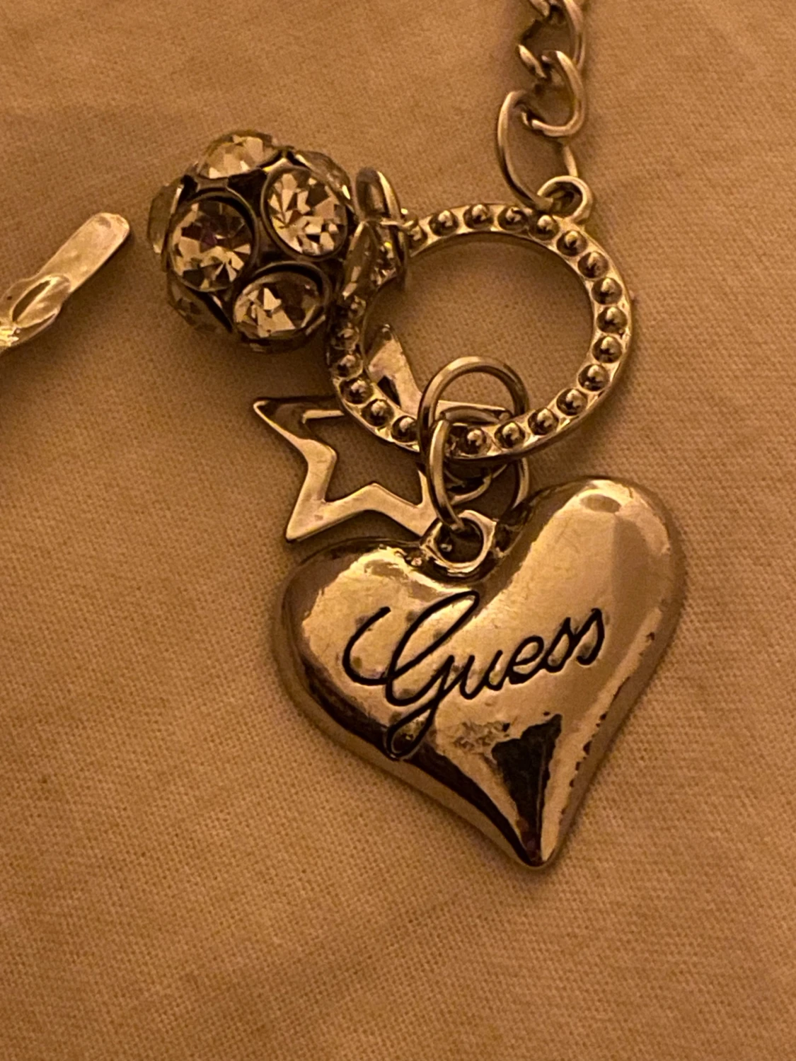 Silver vintage armband med charms  - 1