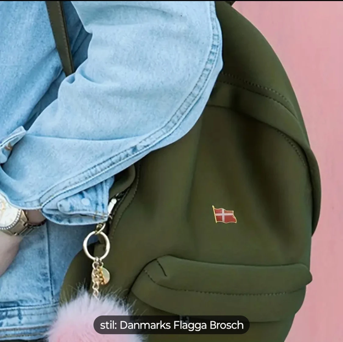 Danmarks flagga pin i metall - 6