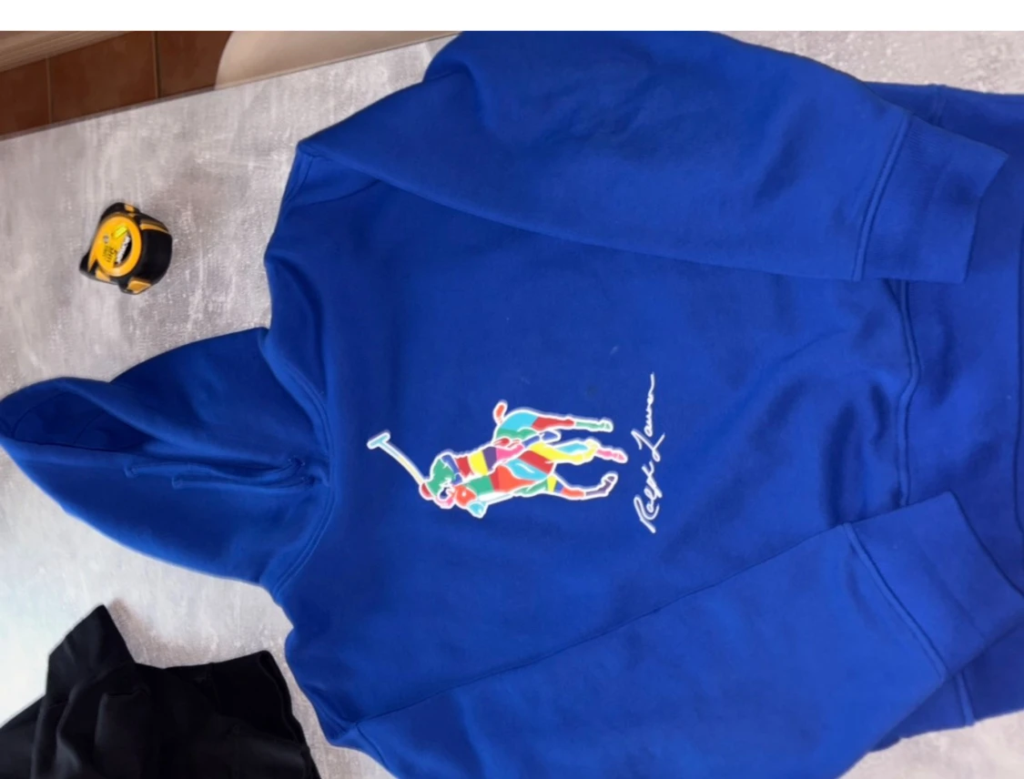 Blå hoodie från Ralph Lauren