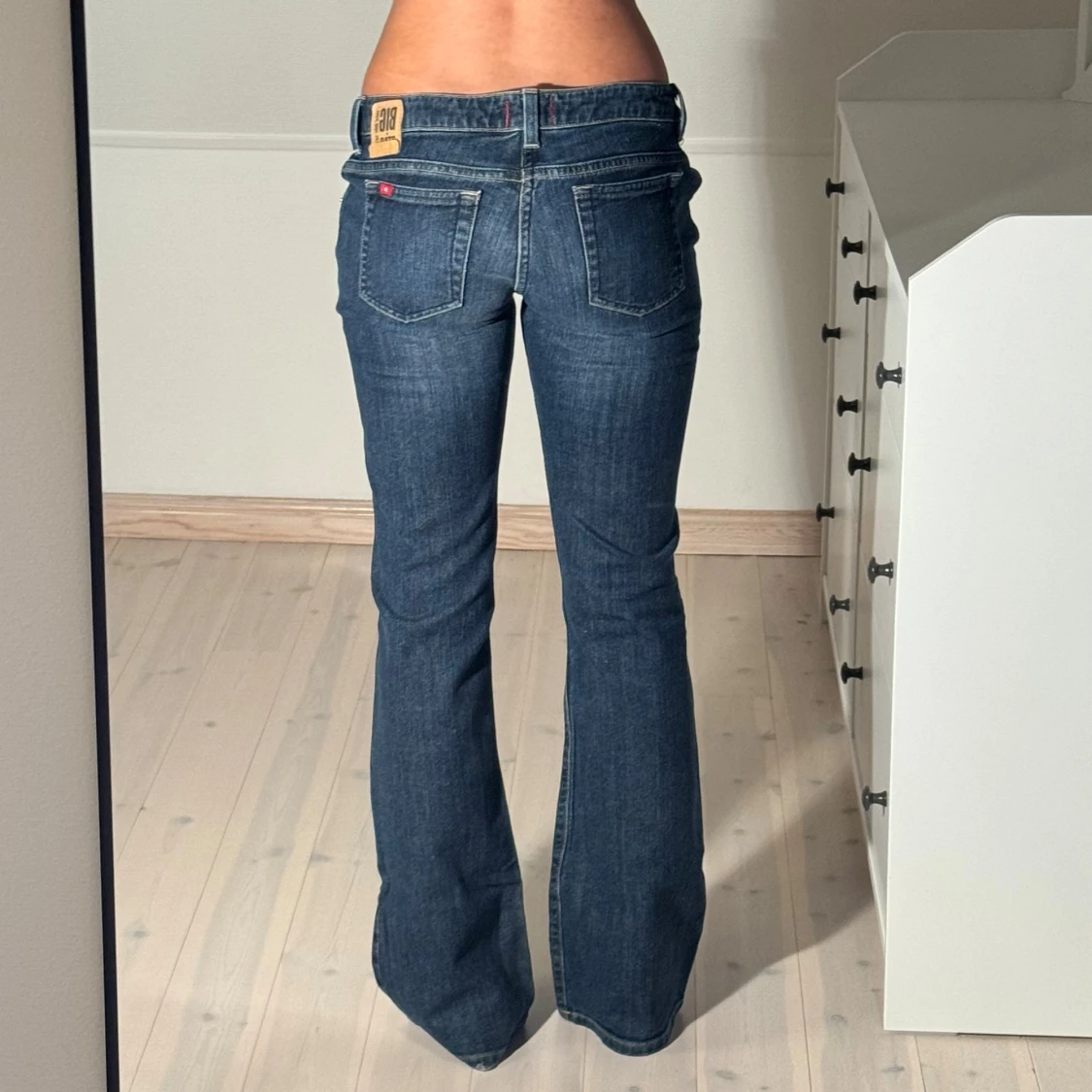 Lågmidjade bootcut jeans  - 3