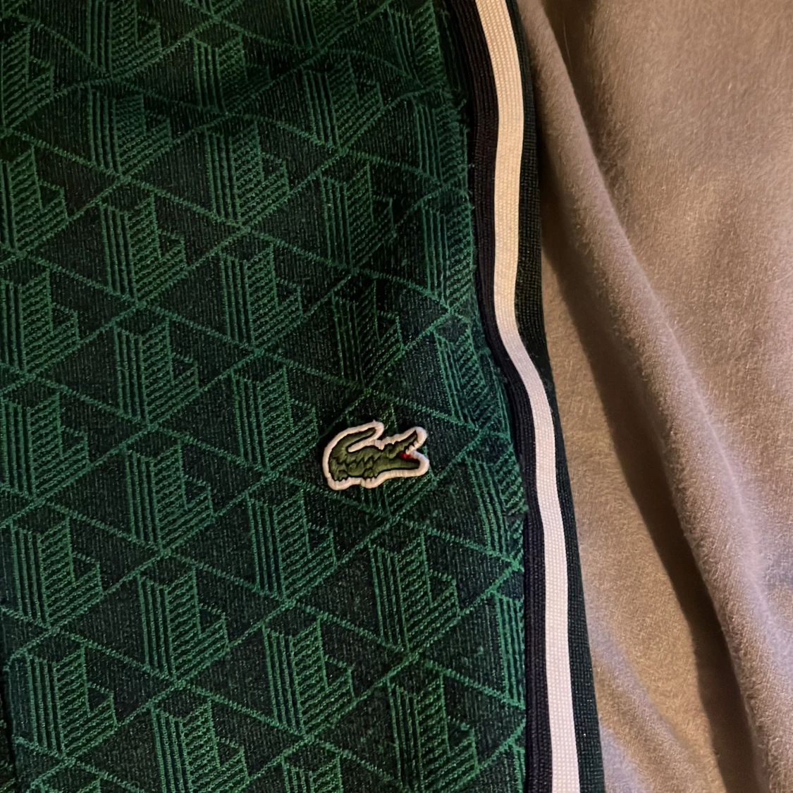 Gröna mönstrade träningsbyxor Lacoste - 1