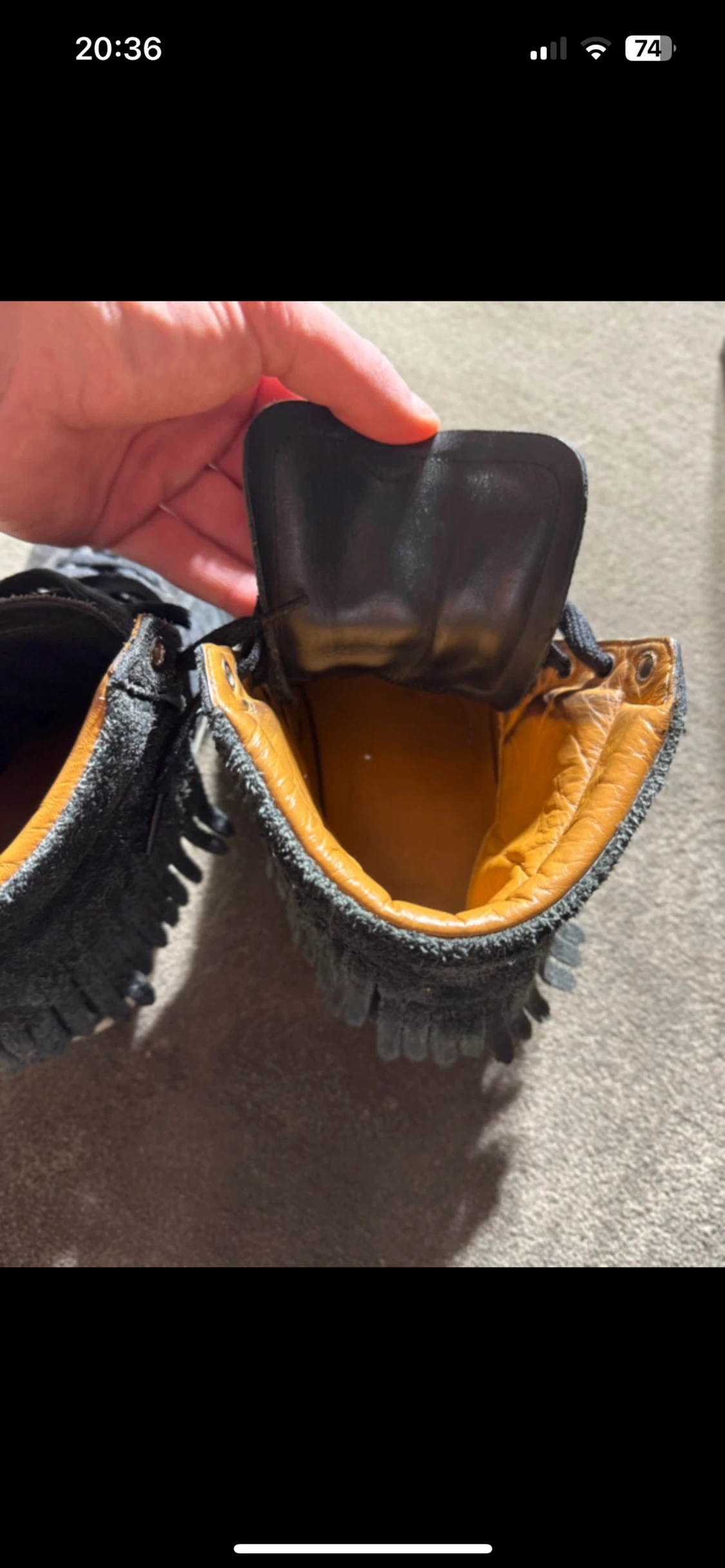 Saint Laurent svarta mocka sneakers - 3