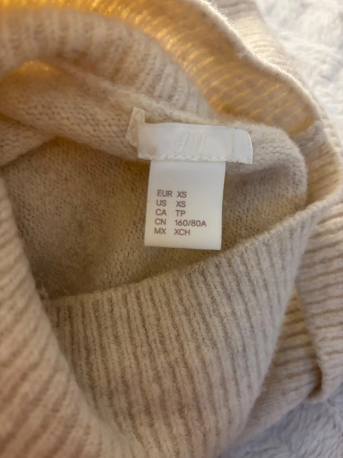 Beige Pearl Knit Sweater  - 3