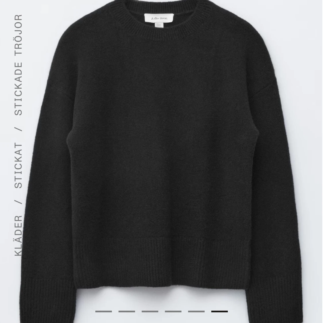 Svart stickad tröja från & Other Stories