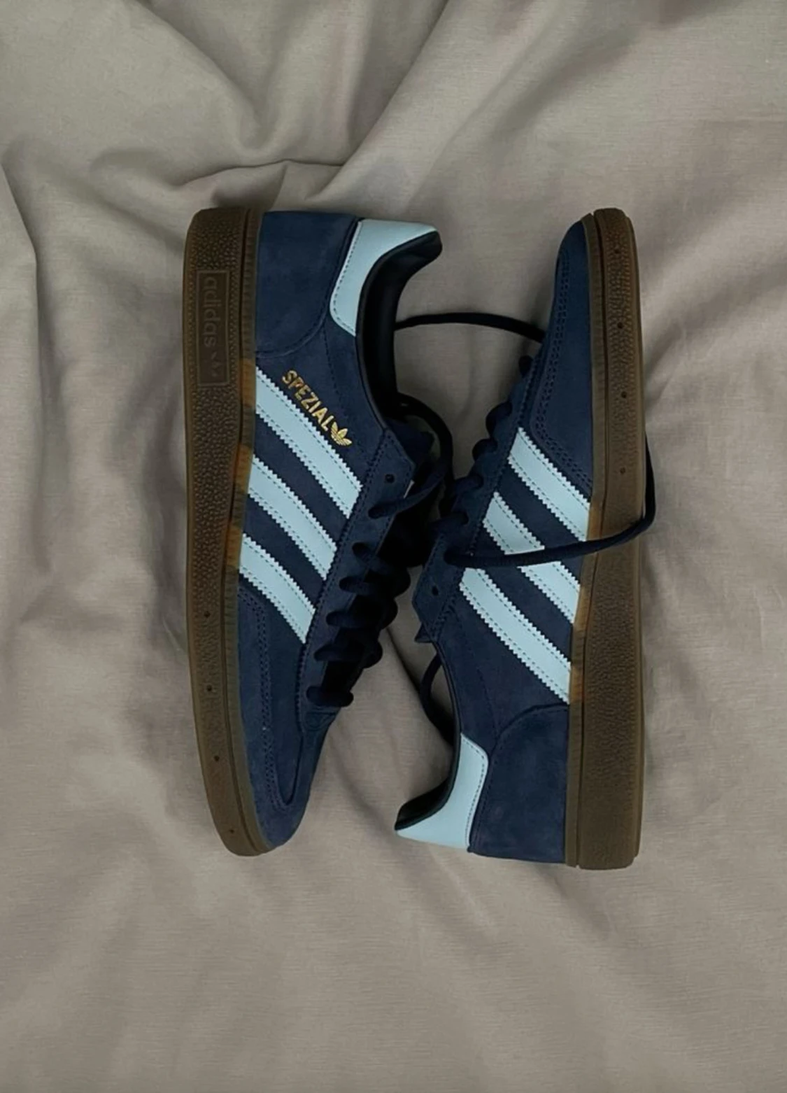 Adidas Spezial blå sneakers mocka - 1