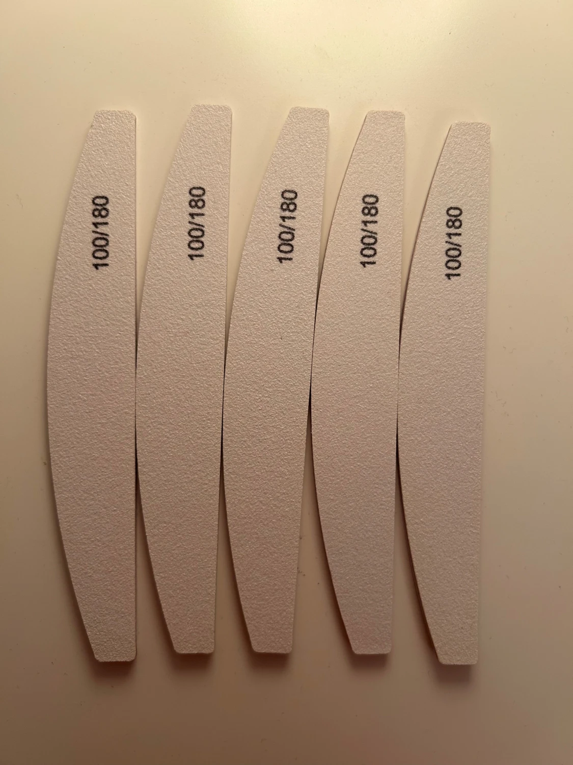 Fem stycken 100/180 nagelfiler