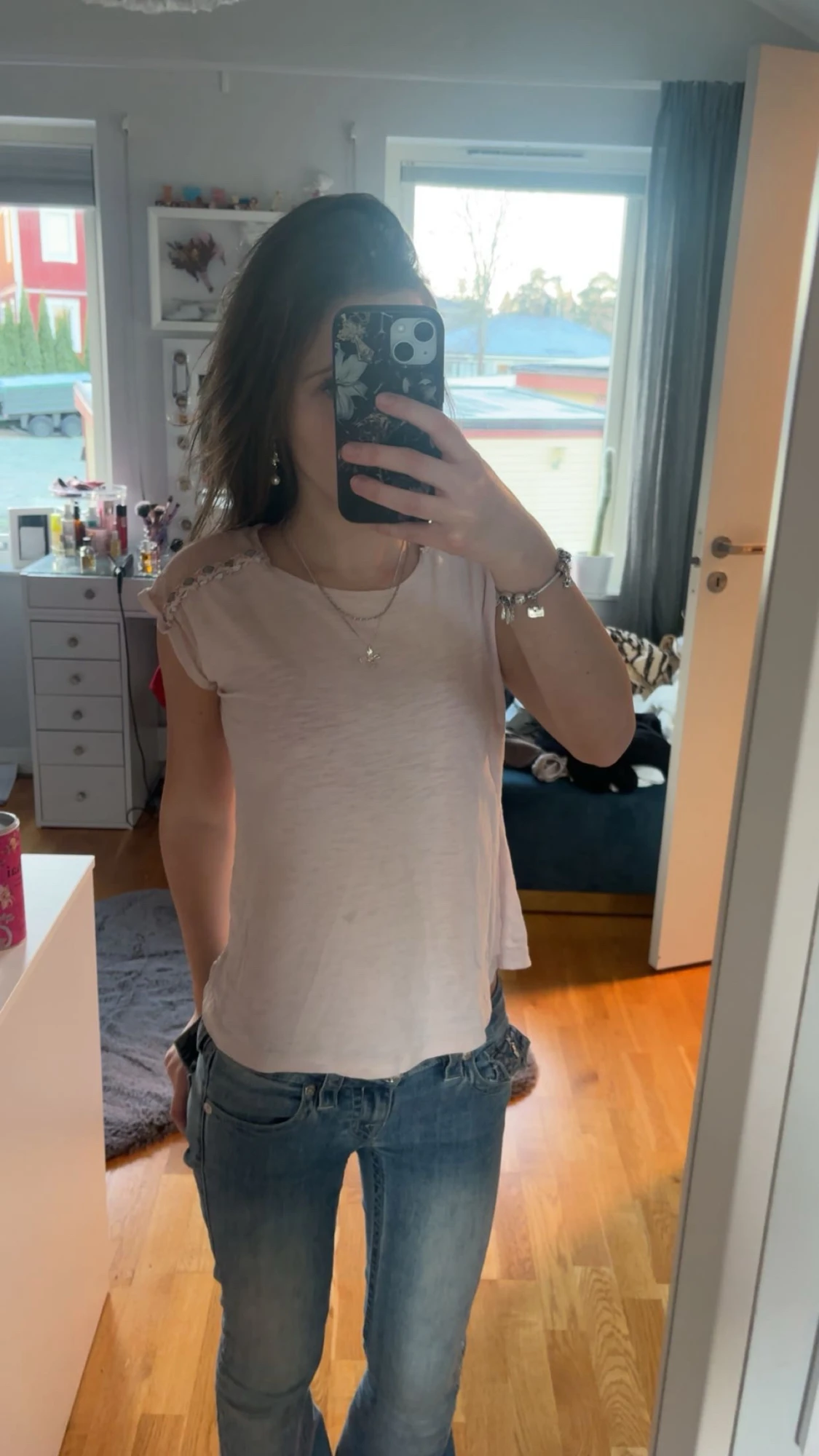 Ljusrosa blus från Lindex