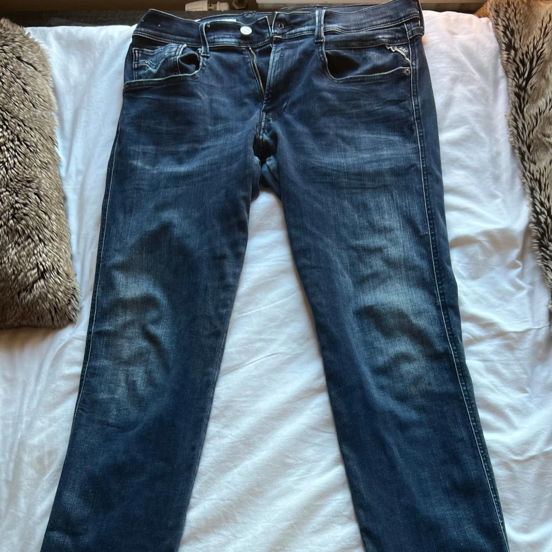 Replay Anbass Hyperflex jeans blå