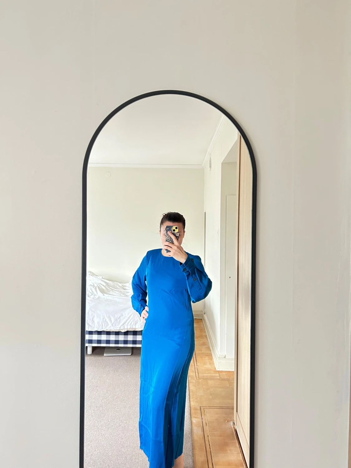 Blå långklänning från Gestuz - 4