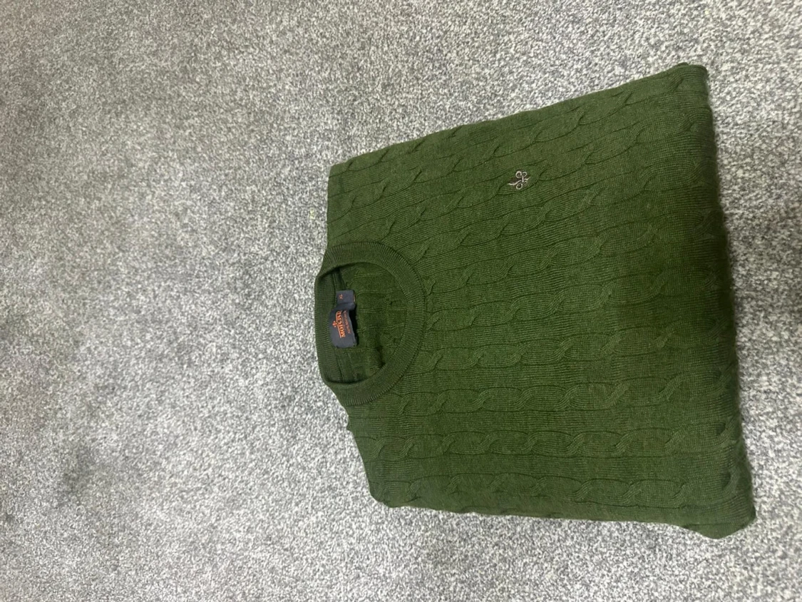 Grön stickad tröja från Morris