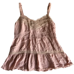 Vintage gammelrosa/ smutsrosa spelstopp/ linne - Söt ljusrosa spetstopp!