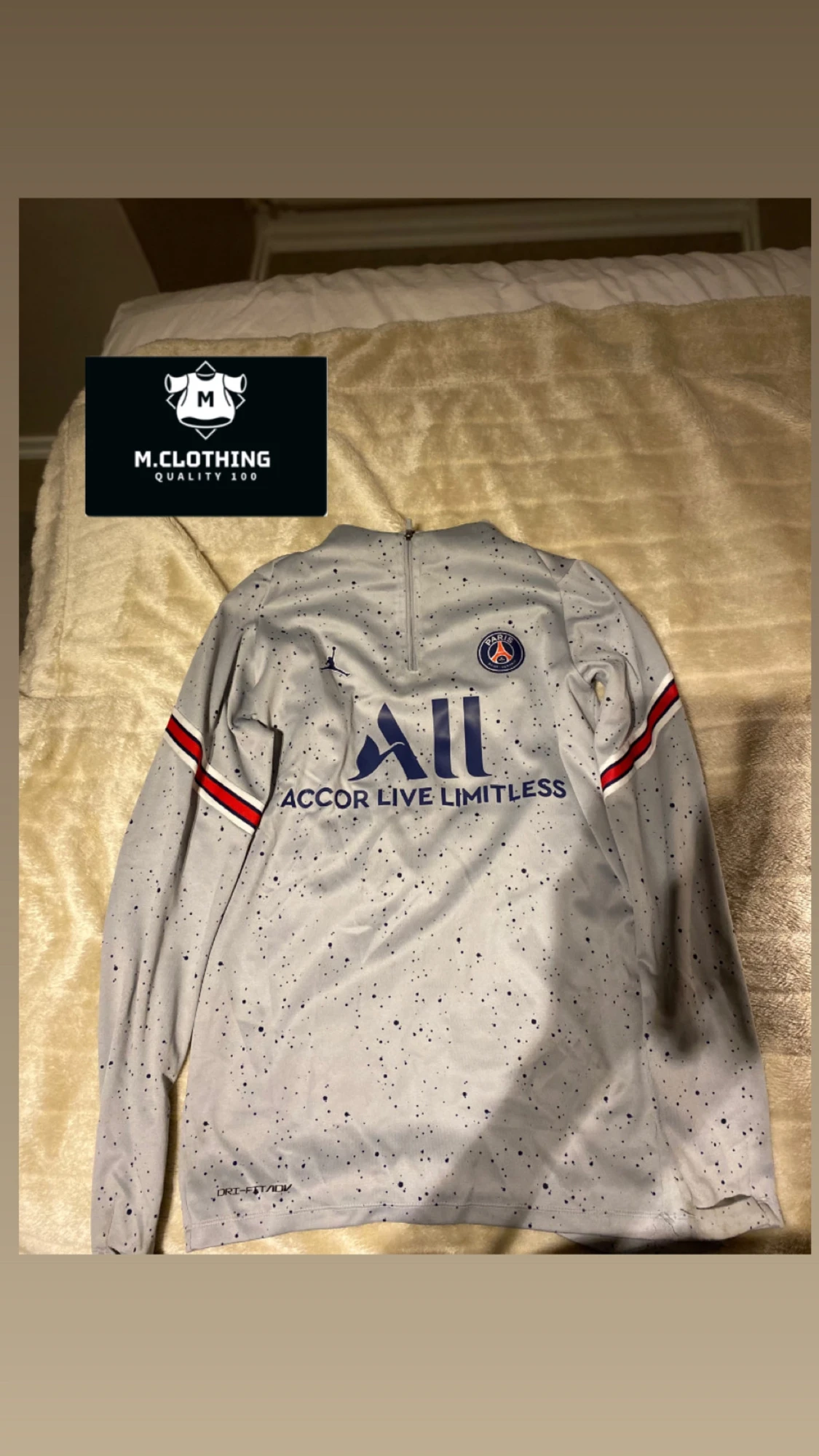 PSG x Jordan långärmad fotbollströja - 1