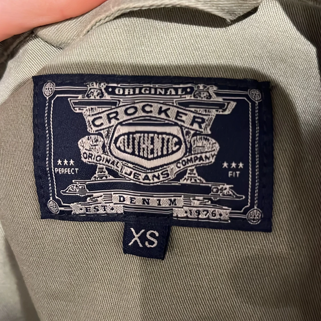 Mintgrön jeansjacka 